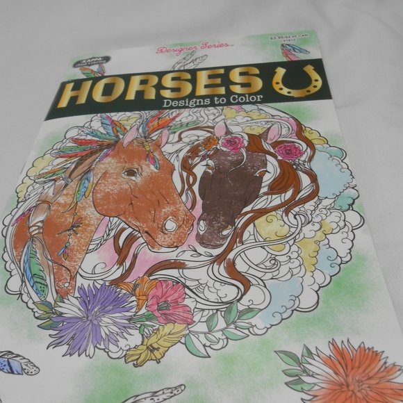 Kappa | Other | New Kappa Designer Series Adult Coloring Book Horses ...